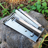 Maxbell Outdoor Stainless Steel Portable Folding Stove Wood Burner for Camping Picnic BBQ Backpacking