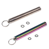 Maxbell Waterproof Titanium Alloy Pocket Toothpick Ear Pick Holder Camping Silver