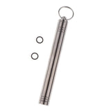 Maxbell Waterproof Titanium Alloy Pocket Toothpick Ear Pick Holder Camping Silver