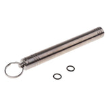 Maxbell Waterproof Titanium Alloy Pocket Toothpick Ear Pick Holder Camping Silver