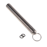 Maxbell Waterproof Titanium Alloy Pocket Toothpick Ear Pick Holder Camping Silver