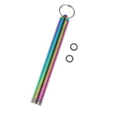 Maxbell Waterproof Titanium Alloy Pocket Toothpick Ear Pick Holder Camping Colorful