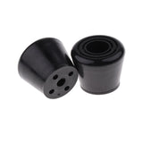 Maxbell 2pcs PU Roller Skates Toe Stops Inline Skates Ice Skates Accessories Black