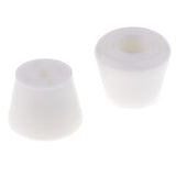 Maxbell 2pcs PU Roller Skates Toe Stops Inline Skates Ice Skates Accessories White