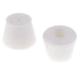 Maxbell 2pcs PU Roller Skates Toe Stops Inline Skates Ice Skates Accessories White