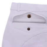 Maxbell Men Women Horse Riding Breeches Jodhpurs Pants 26 inch waist White
