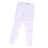 Maxbell Men Women Horse Riding Breeches Jodhpurs Pants 26 inch waist White