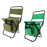 Maxbell Cooler Bag and Folding Chair All In One  Camping Picnic  Festival Army Green