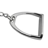Maxbell Zinc Alloy Stirrup Keychain Key Ring Equestrian Keyfob Bag Decoration Silver