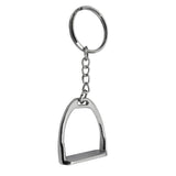 Maxbell Zinc Alloy Stirrup Keychain Key Ring Equestrian Keyfob Bag Decoration Silver