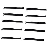 Maxbell 10 Pcs Backpack Luggage Straps Cable Ties Fastener Hook and Loop 20×300 mm