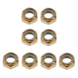 Maxbell 8pcs Skateboard Longboard Screw Nuts 7x10x14mm for Kingpin