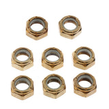 Maxbell 8pcs Skateboard Longboard Screw Nuts 7x10x14mm for Kingpin