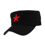 Maxbell Cotton Red Star Hat Men Women Outdoor Cap Camping Hiking Travel Black