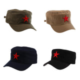 Maxbell Cotton Red Star Hat Men Women Outdoor Cap Camping Hiking Travel Black