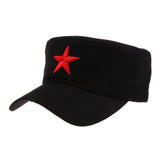 Maxbell Cotton Red Star Hat Men Women Outdoor Cap Camping Hiking Travel Black