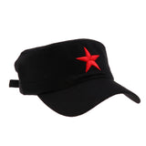 Maxbell Cotton Red Star Hat Men Women Outdoor Cap Camping Hiking Travel Black