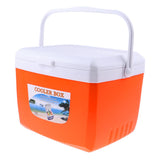 Maxbell Camping Outdoor Drinks Food Cooler Box Car Ice Bucket with Handle 13L orange