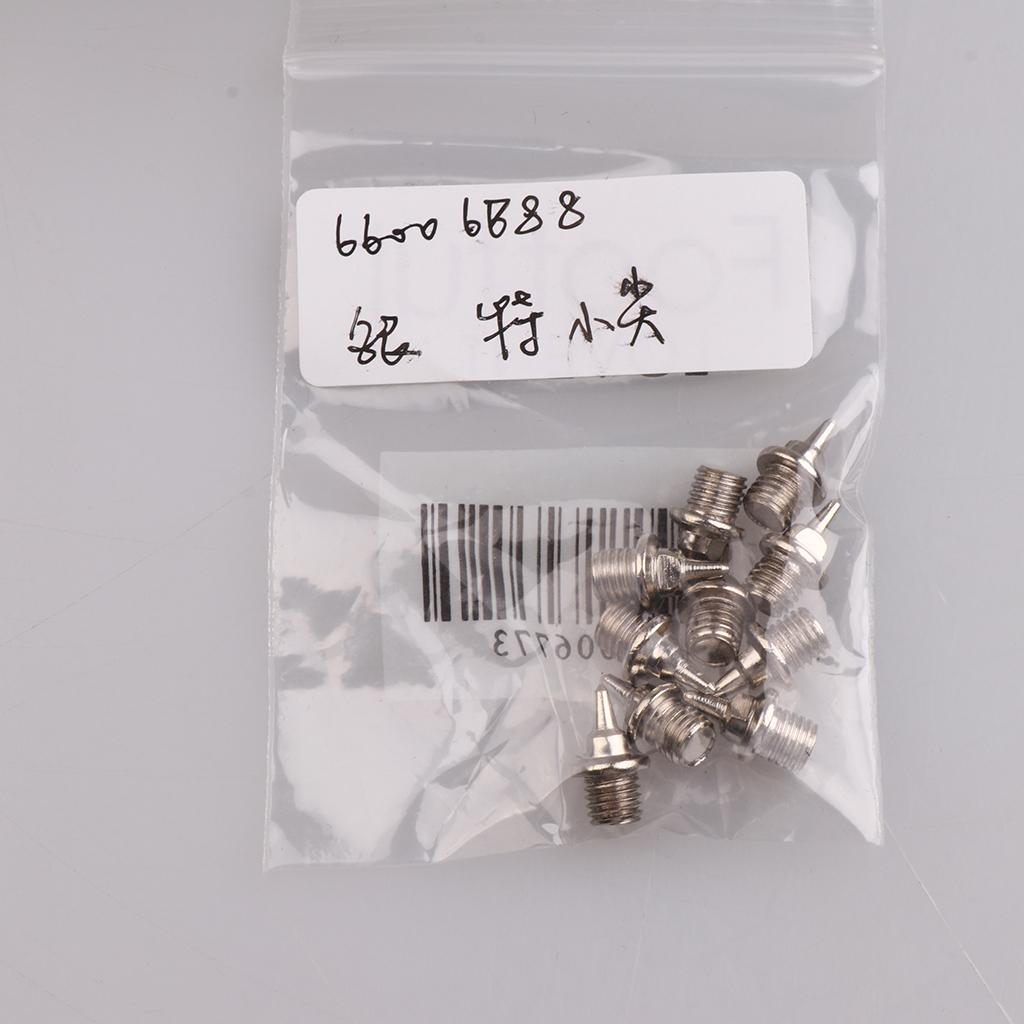 Maxbell 10x Outdoor Carbon Steel Track Spikes Replacement Silver Small 13.8mm