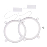 Maxbell 1 Pair LED Cornhole Light for Night Corn Hole Bean Bag Tossing Game white