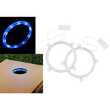Maxbell 1 Pair LED Cornhole Light for Night Corn Hole Bean Bag Tossing Game blue