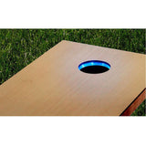 Maxbell 1 Pair LED Cornhole Light for Night Corn Hole Bean Bag Tossing Game blue