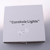 Maxbell 1 Pair LED Cornhole Light for Night Corn Hole Bean Bag Tossing Game blue