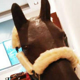Maxbell 4pcs Soft Fleece Horse Noseband Cover Halter Protection Strap Equestrian Kit