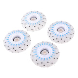 Maxbell 4pcs Flash Speed Skating Wheel Roller Skates Wheels Light 72mm Blue