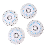 Maxbell 4pcs Flash Speed Skating Wheel Roller Skates Wheels Light 72mm Blue