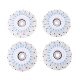 Maxbell 4pcs Flash Speed Skating Wheel Roller Skates Wheels Light 72mm Blue