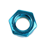 Maxbell 8pcs Skateboard Truck Wheel Axle Screw Nuts Longboard Accessories Blue