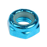 Maxbell 8pcs Skateboard Truck Wheel Axle Screw Nuts Longboard Accessories Blue