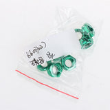 Maxbell 8pcs Skateboard Truck Wheel Axle Screw Nuts Longboard Accessories Green