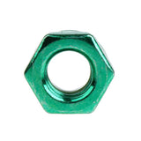 Maxbell 8pcs Skateboard Truck Wheel Axle Screw Nuts Longboard Accessories Green