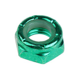 Maxbell 8pcs Skateboard Truck Wheel Axle Screw Nuts Longboard Accessories Green