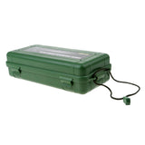 Maxbell Airtight Survival Storage Case Flashlight Torch Carry Box Container L Green