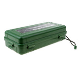 Maxbell Airtight Survival Storage Case Flashlight Torch Carry Box Container L Green