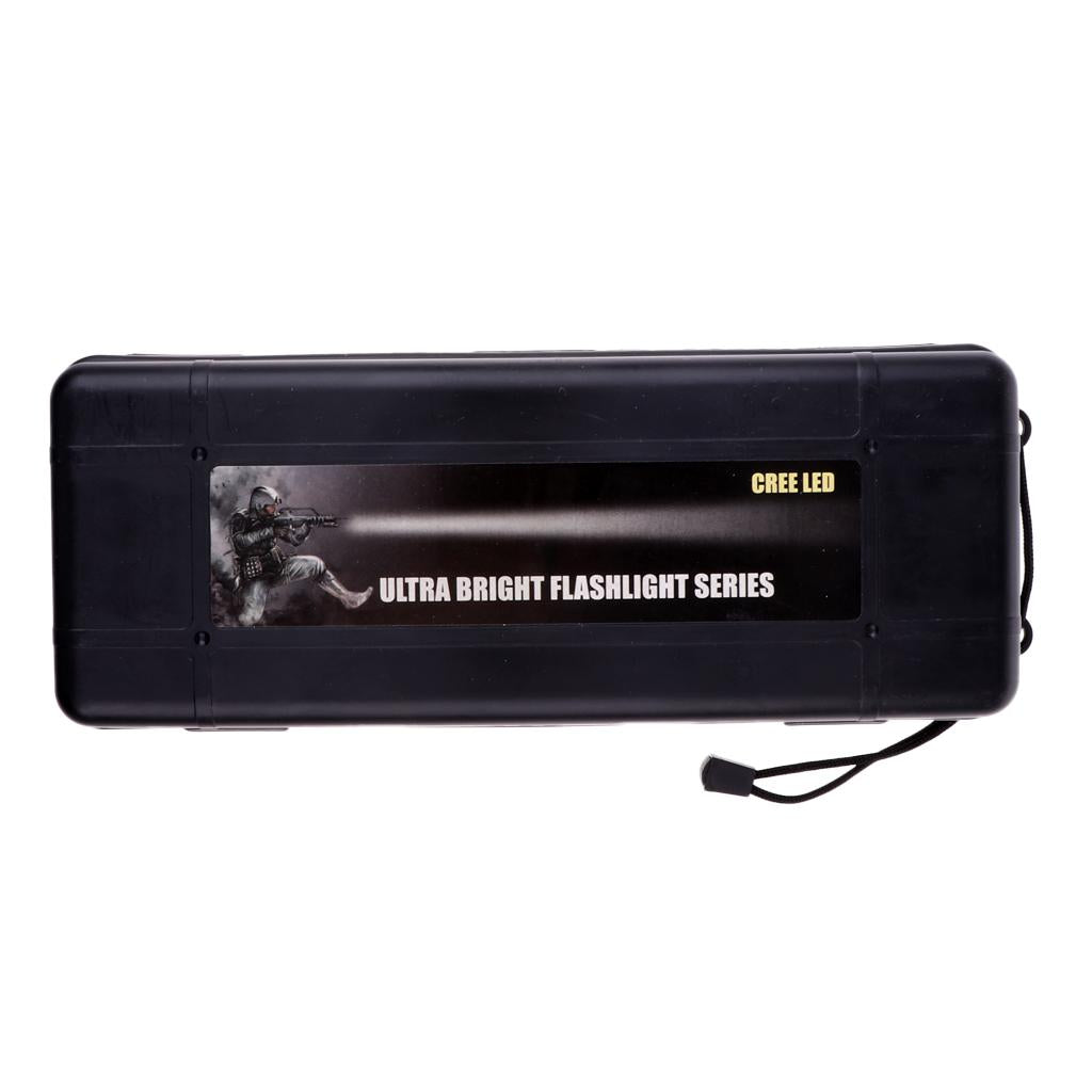 Maxbell Airtight Survival Storage Case Flashlight Torch Carry Box Container XL Black