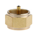 Maxbell Camping Stove Gas Refill Adapter Picnic BBQ Burner Connector Copper Gold