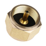 Maxbell Camping Stove Gas Refill Adapter Picnic BBQ Burner Connector Copper Gold