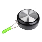 Maxbell Portable Outdoor Camping Non-stick Cooking Pot Soup/Rice/Hot Pot with Silicone Covered Folding Handle & Carry Bag