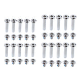 Maxbell 1 Set Inline Skate Wheel Screw Nail Replacement Roller Skates Nut Bolts 31mm