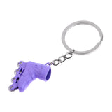 Maxbell Roller Skates Decor Keychain Keyring Key Buckle Pendant Festival Gift Purple