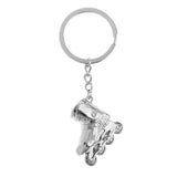 Maxbell Roller Skates Decor Keychain Keyring Key Buckle Pendant Festival Gift Silver
