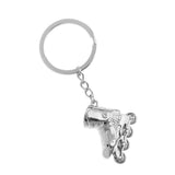 Maxbell Roller Skates Decor Keychain Keyring Key Buckle Pendant Festival Gift Silver