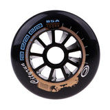 Maxbell Speed Skating Wheels Outdoor Indoor Inline Skate Wheels Tool 100mm Black