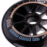 Maxbell Speed Skating Wheels Outdoor Indoor Inline Skate Wheels Tool 110mm Black