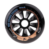 Maxbell Speed Skating Wheels Outdoor Indoor Inline Skate Wheels Tool 110mm Black