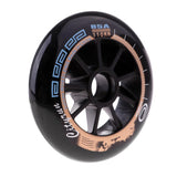 Maxbell Speed Skating Wheels Outdoor Indoor Inline Skate Wheels Tool 110mm Black